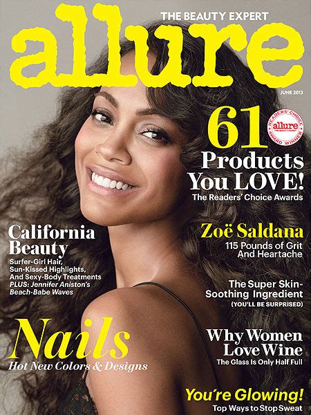 zoe saldana nide|Zoe Saldana poses nude for Allure magazine